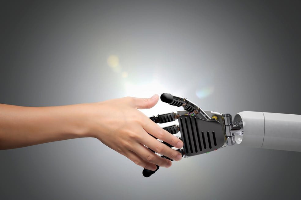 Human and Robot Handshake