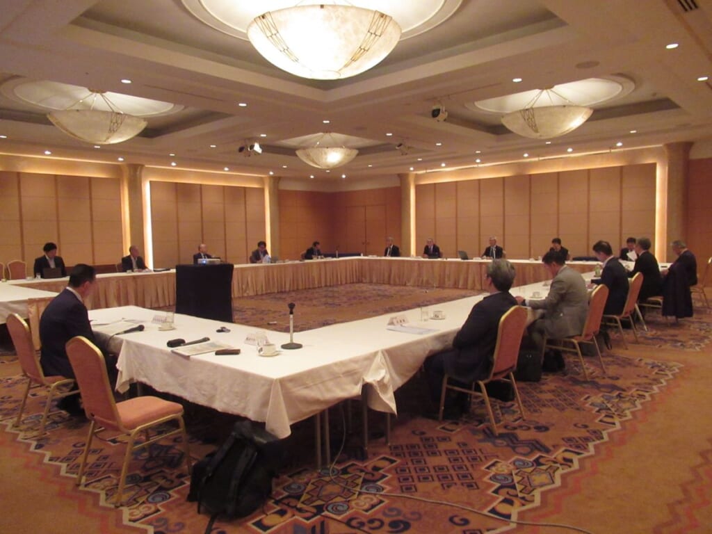 グランドパーク小樽で開催された北海道機械工業会の正副会長・支部長連絡会議の会場